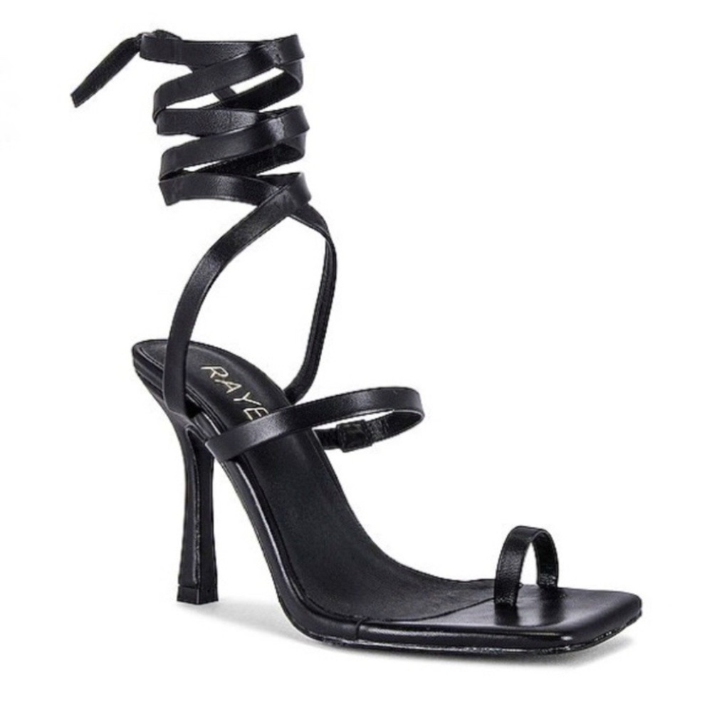 RAYE Yox Heel in Black Strappy 7.5